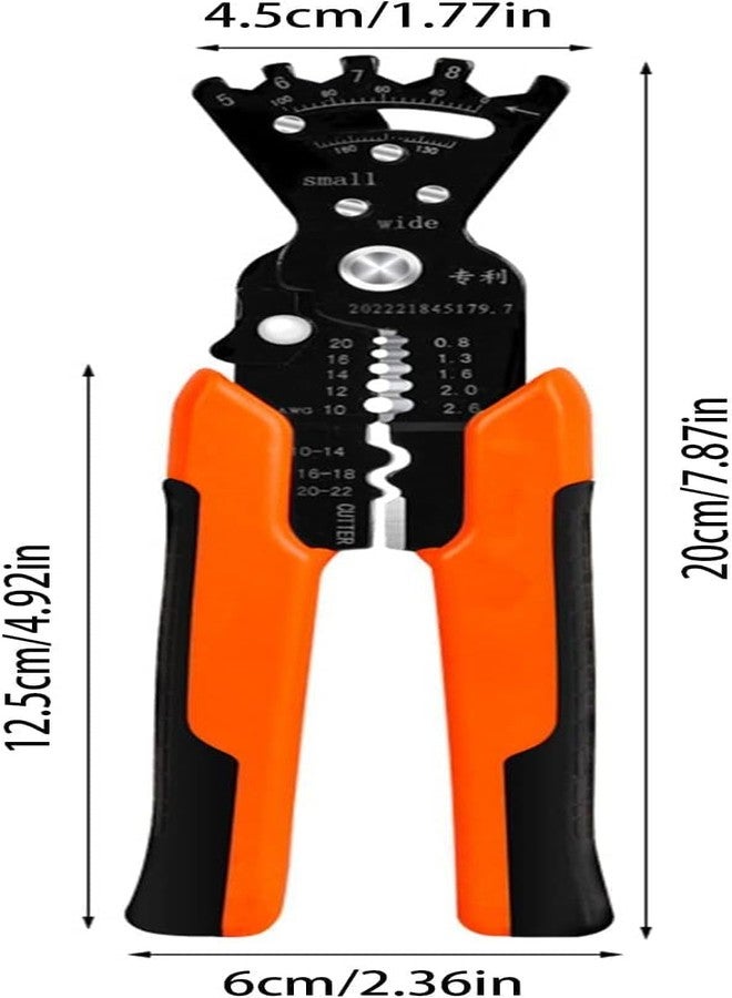 SWAMINE Wire Stripper Multifunctional Cable Stripper Wire Cutter Wire Crimper Automatic Wire Stripping Pliers Tool for Wire Stripping Cutting Crimping Winding Wrench Tool (5 IN 1 Wire Stripper) - Image 5